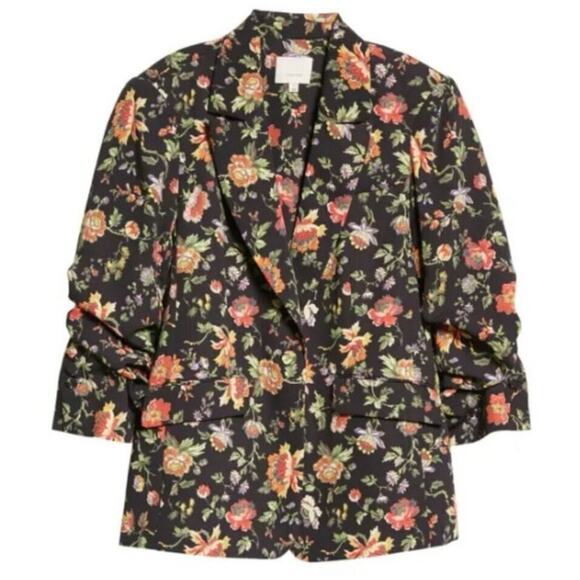 Cinq à Sept Jackets & Blazers - Cinq a Sept Kylie Provence Floral 3/4 Sleeve Blazer
